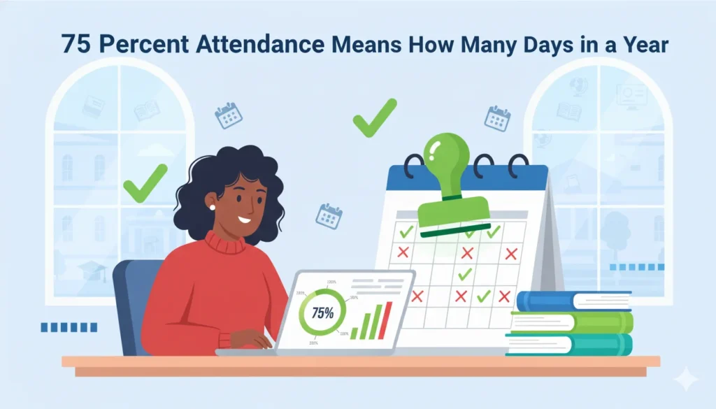 75 percent attendance means how many days in a year